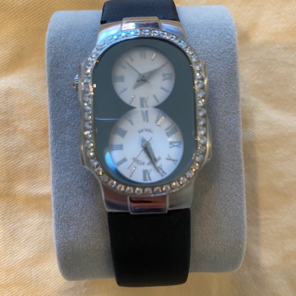 Phillip stein teslar dual face dial diamond watch main image 6